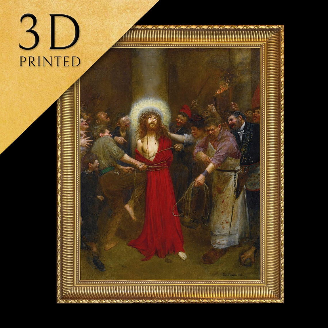 Jean Beraud Christ Tied To The Column Sacred Religious Art Poster