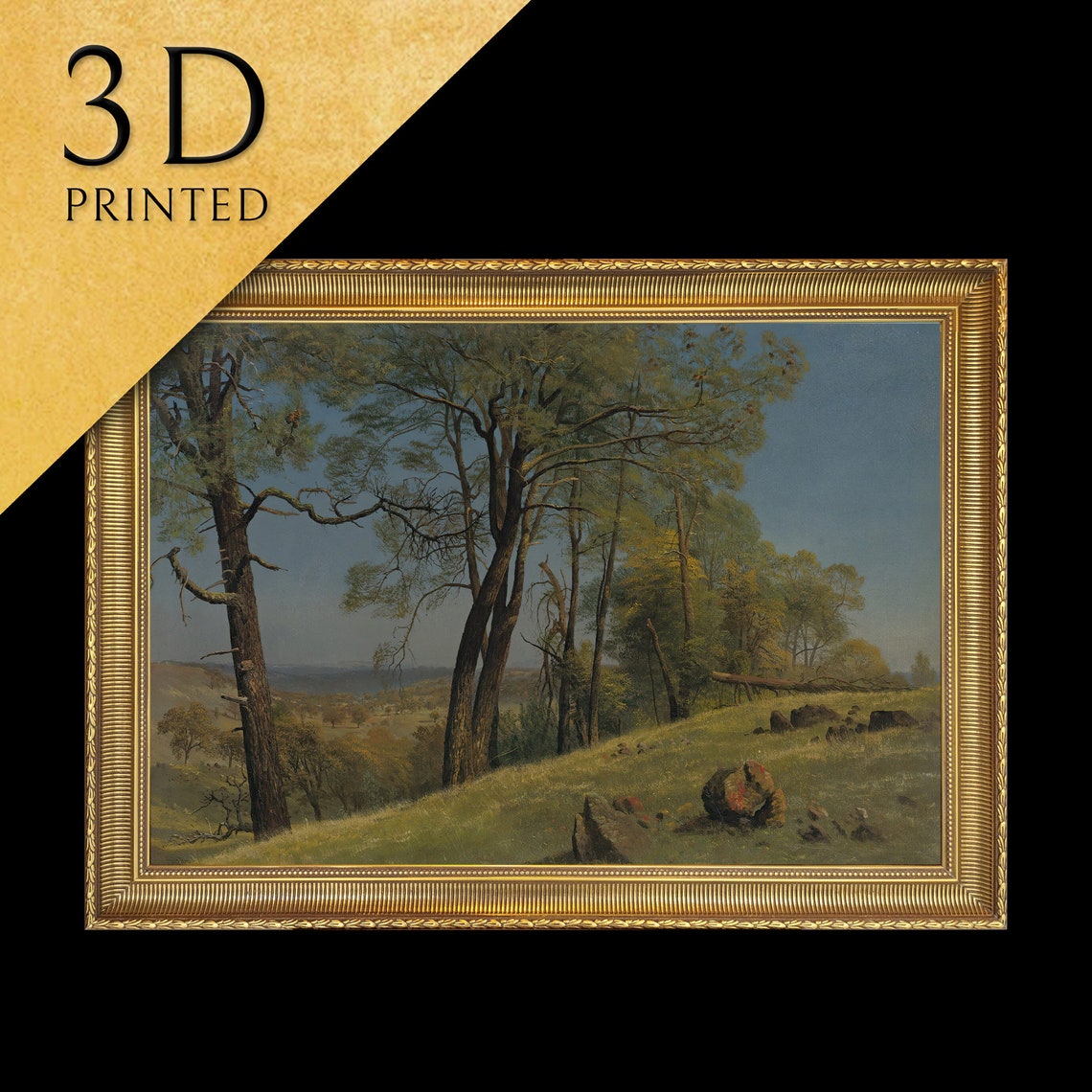 Albert Bierstadt Rockland County Hudson River Valley Landscape Poster