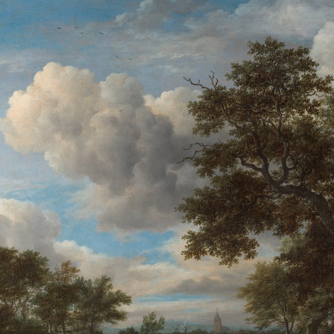 Jacob van Ruisdael Landscape with Waterfall Dutch Golden Age Poster - Image 3