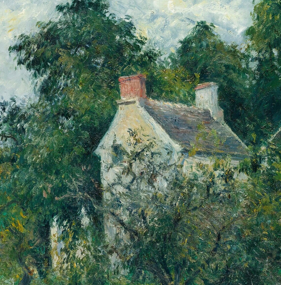 Camille Pissarro Country Cottage Garden Figure Hermitage Scene Poster - Image 3