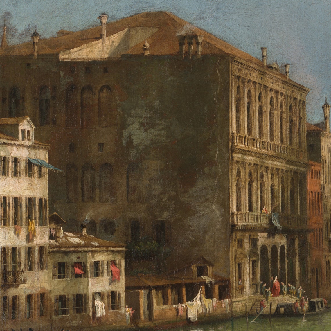 Venetian Canal with Gondolas and Grand Palaces Cityscape Poster - Image 2