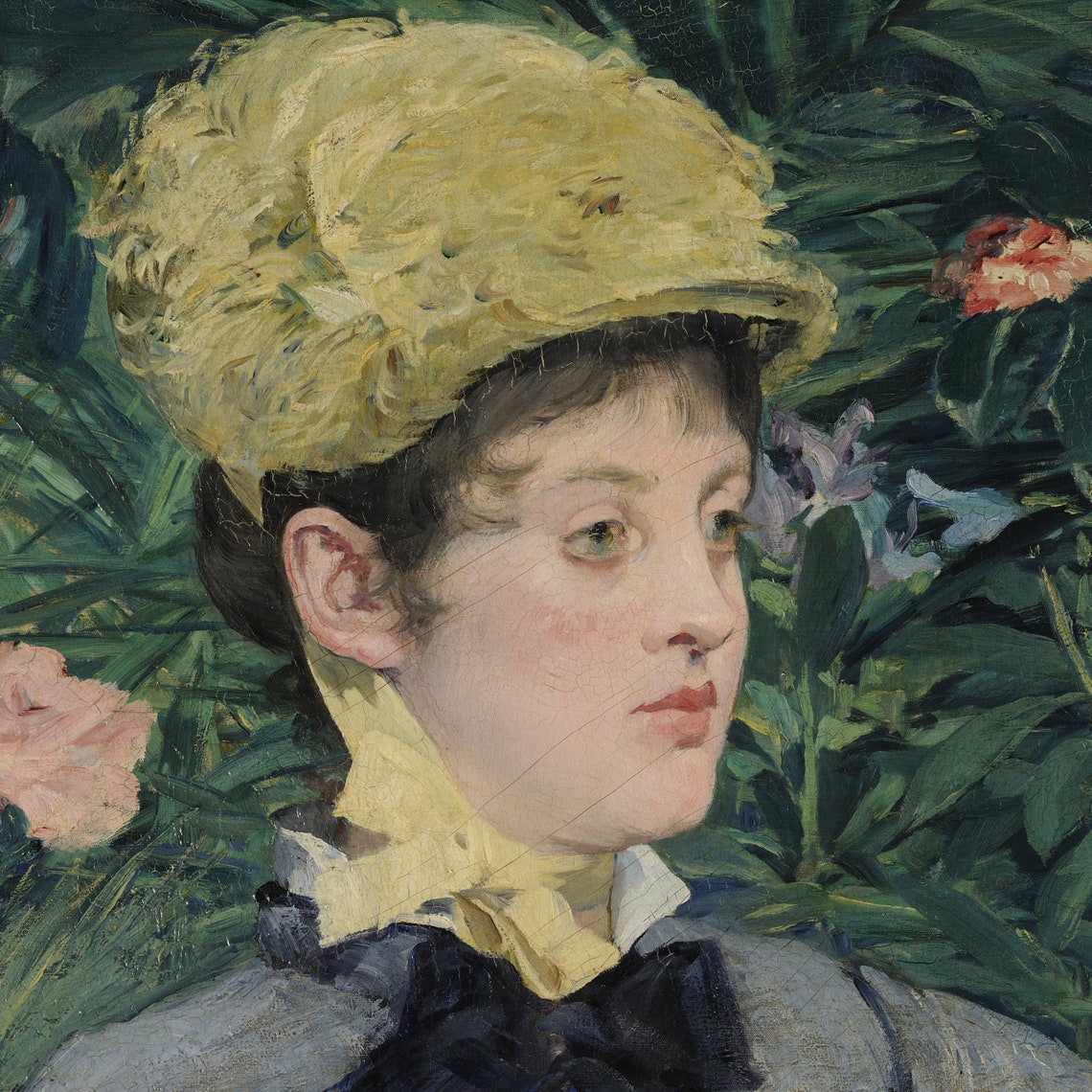 Edouard Manet In The Conservatory Greenhouse Couple Portrait Poster - Image 3