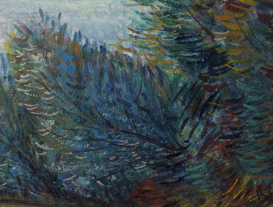 Pierre Renoir The Auvers Valley Misty Landscape Impressionist Poster - Image 2