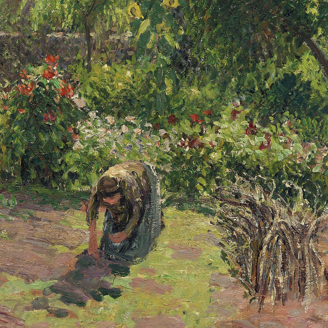 Pissarro The Artists Garden at Eragny Flower Beds Impressionist Poster - Image 3