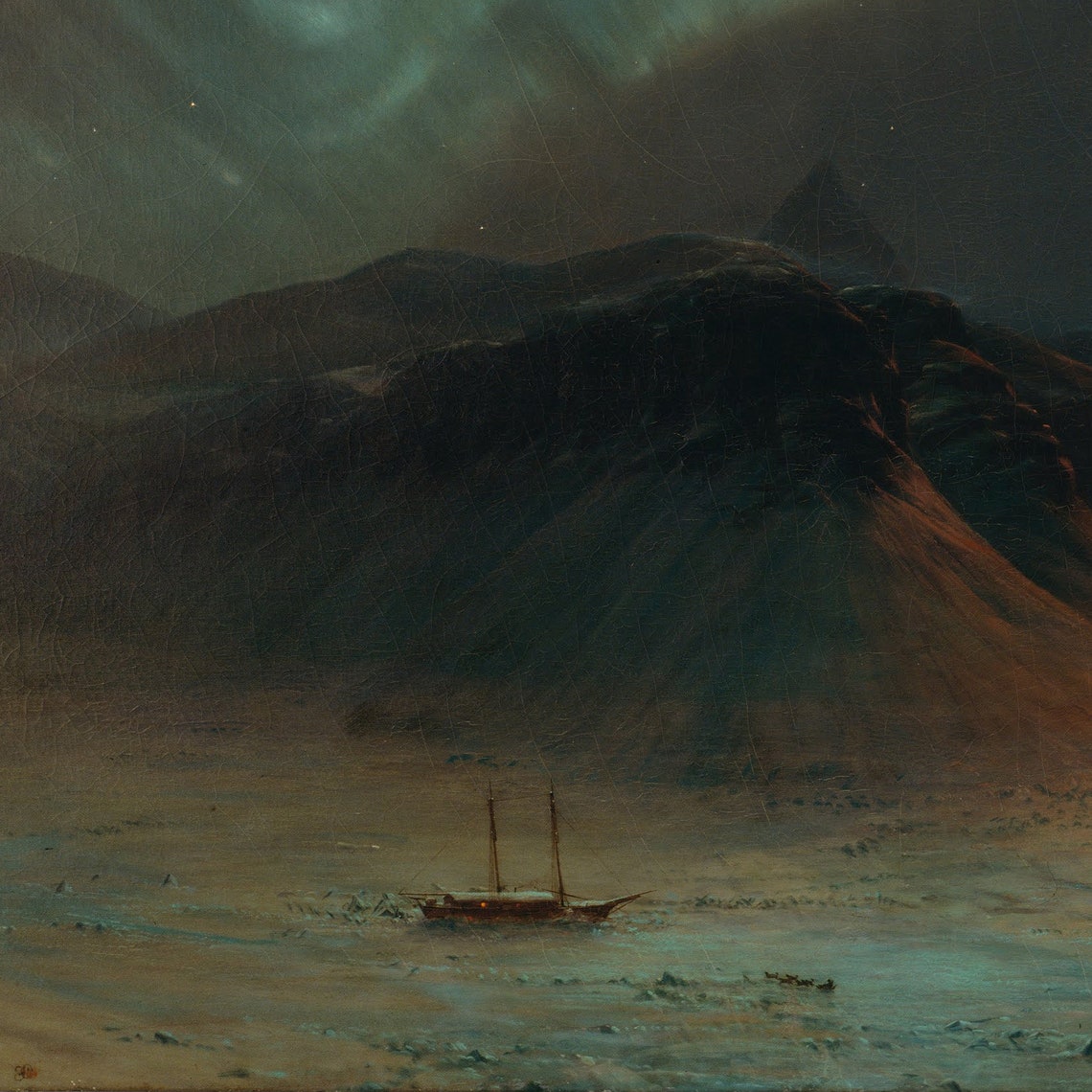 Aurora Borealis by Frederic Edwin Church Arctic Northern Lights Poster - Image 3