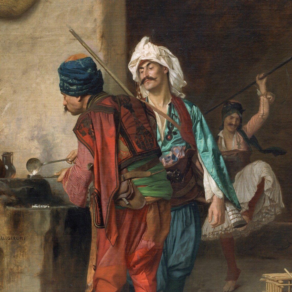 Cafe House Cairo by Jean Léon Gérôme Art Print - Image 3