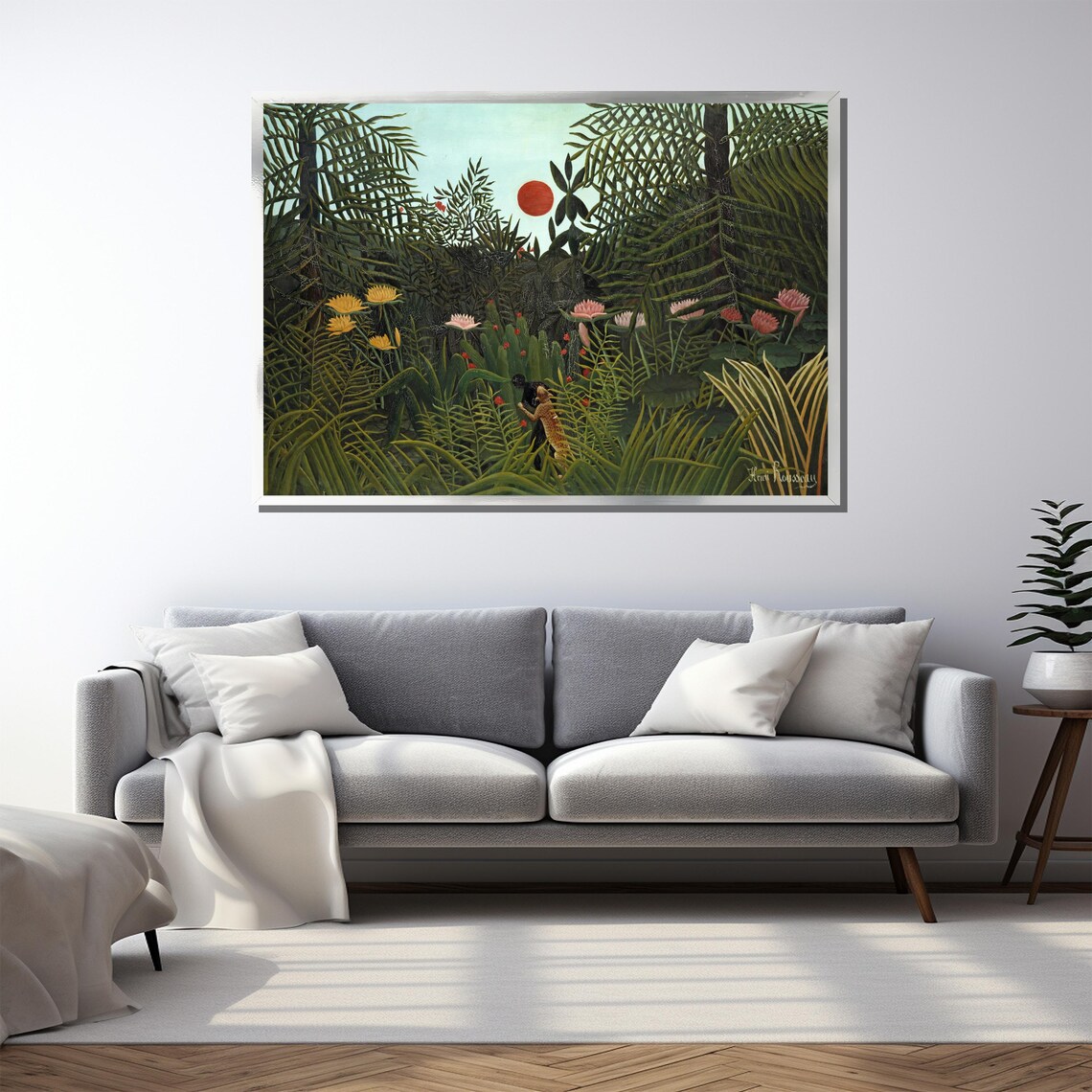 Henri Rousseau The Dream Lush Moonlit Tropical Jungle Art Poster - Image 5