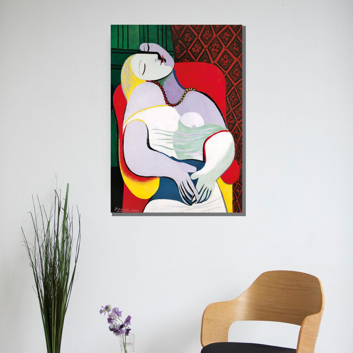 Pablo Picasso Le Rve Wall Art Abstract Modernist Masterpiece Colorful Home Dcor - Image 3