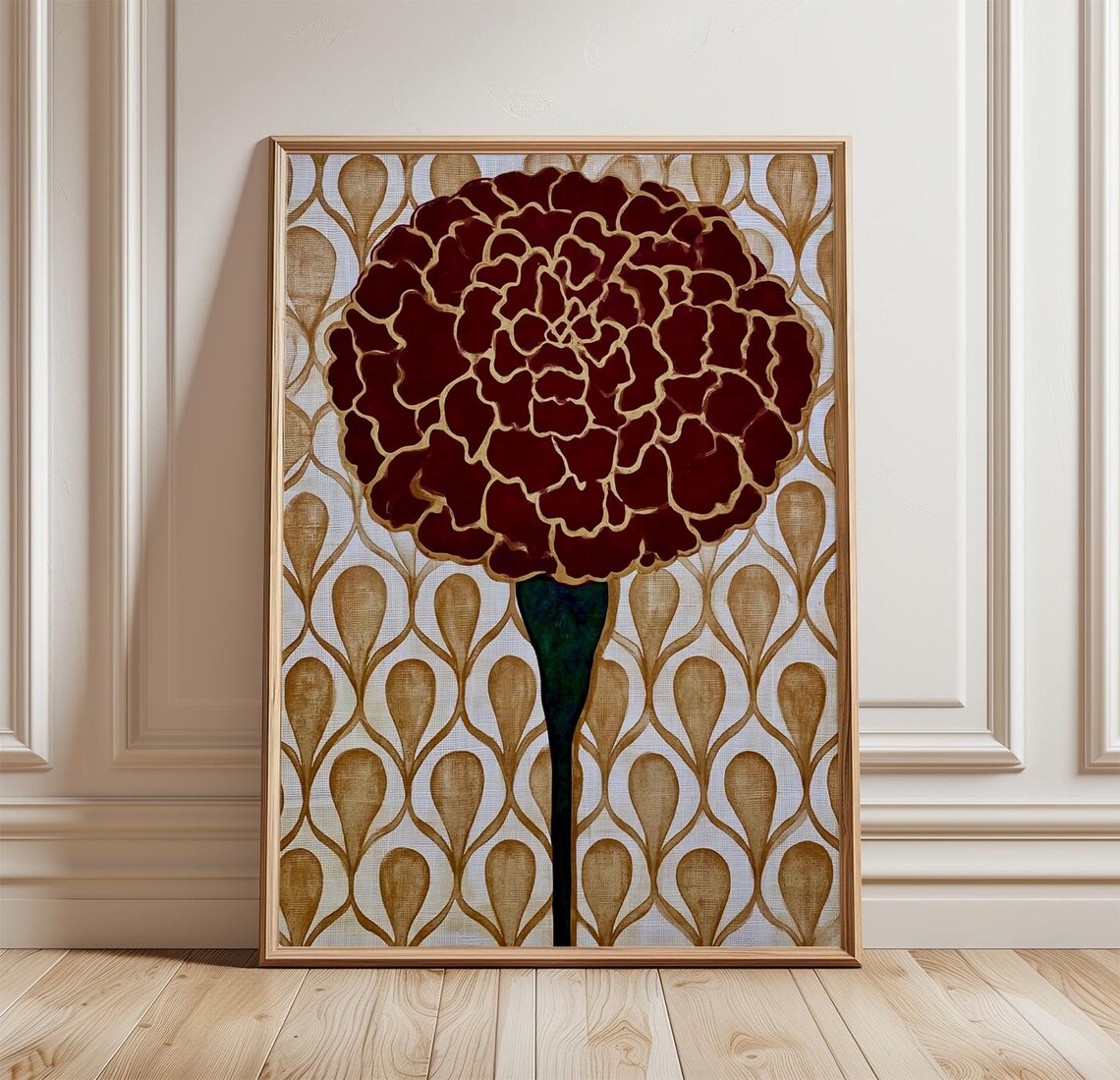 Marigold Vintage Botanical Art Print