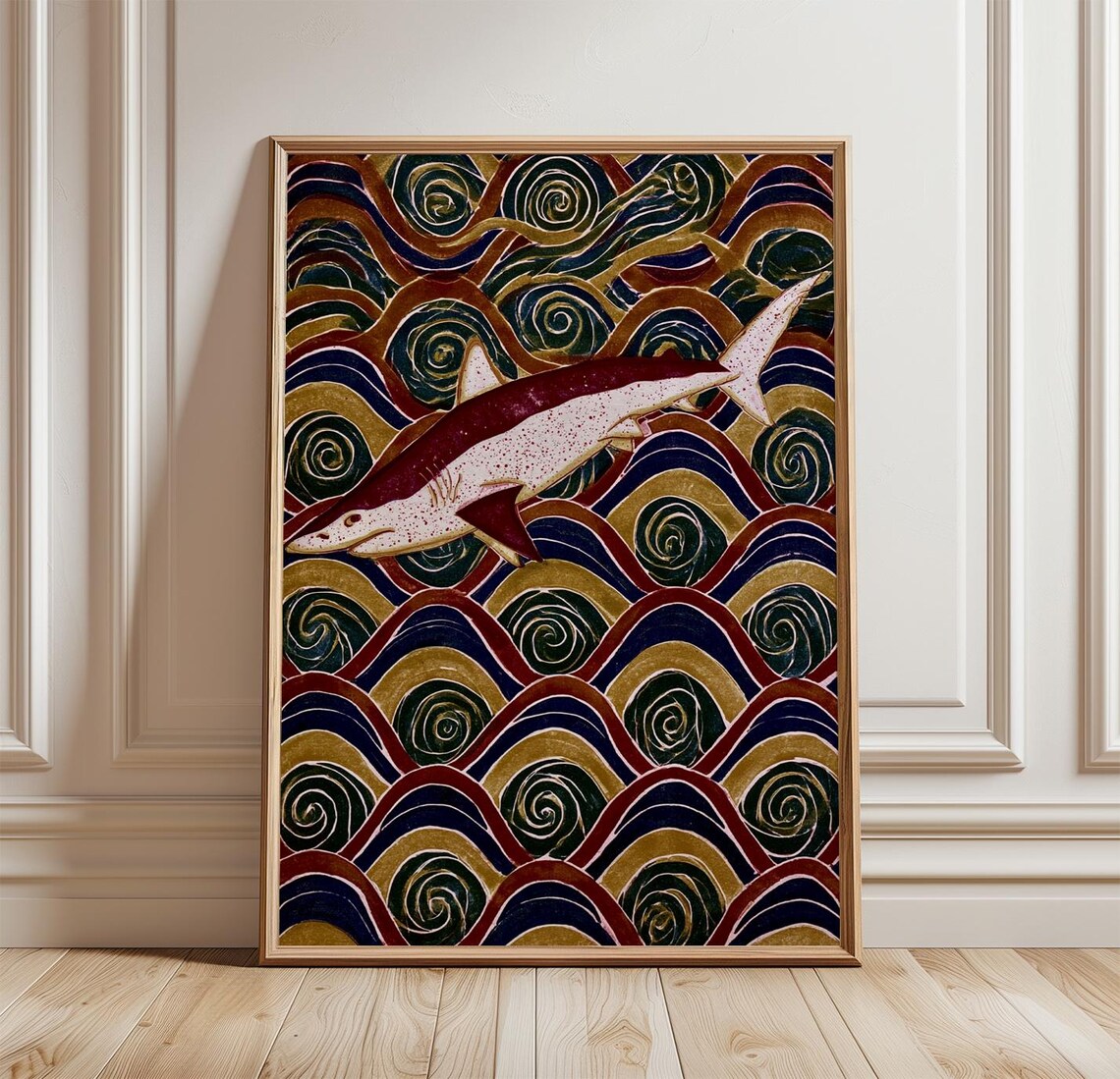 Shark Coastal Ocean Art Print