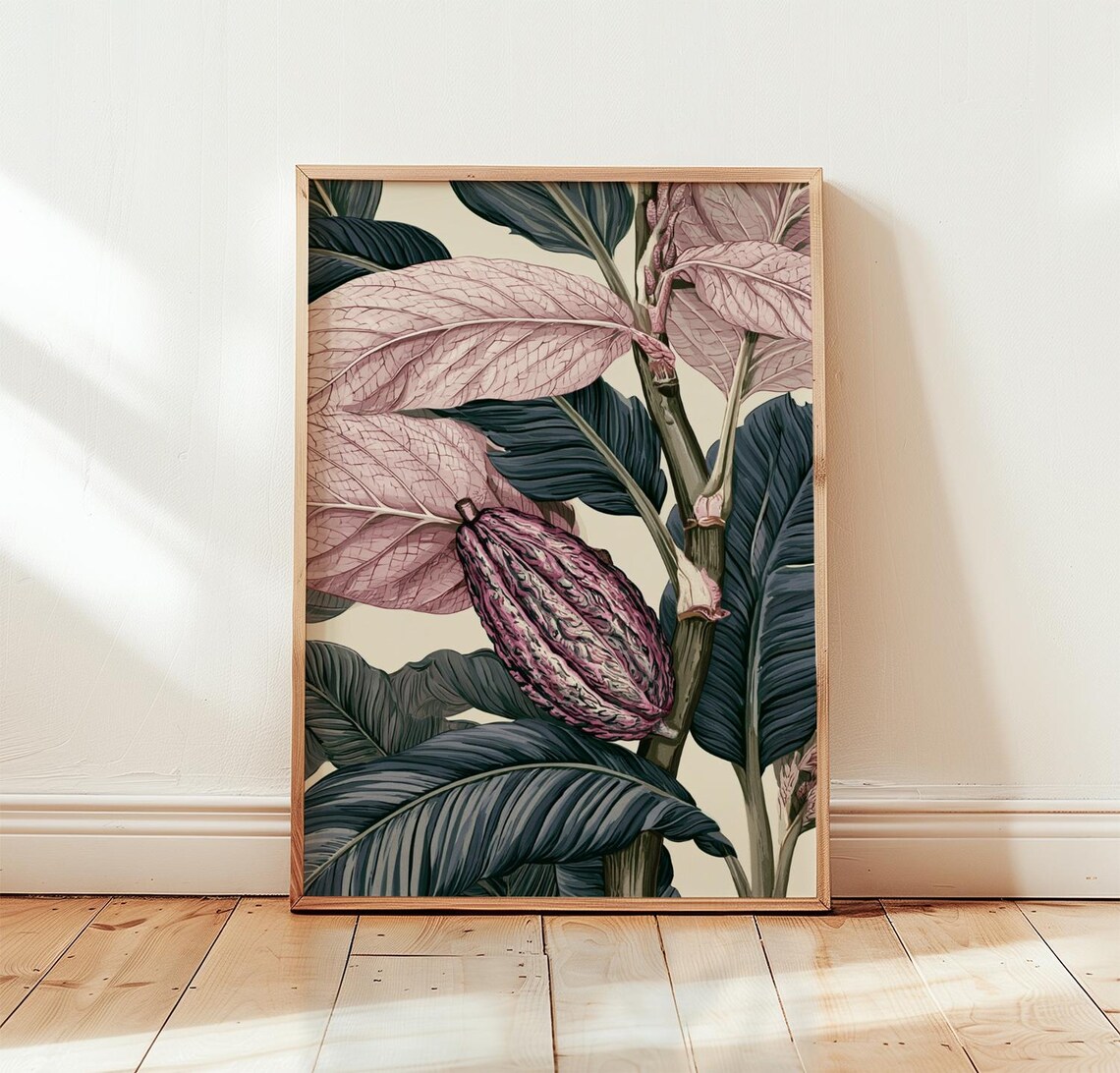 Cacao Botanical, Vintage Kitchen Art Print