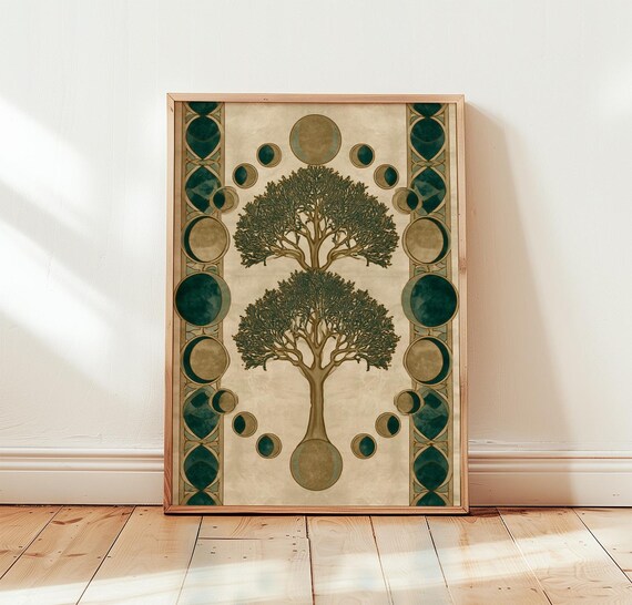 Tree Of Life, Celestial Botanical Wall Art