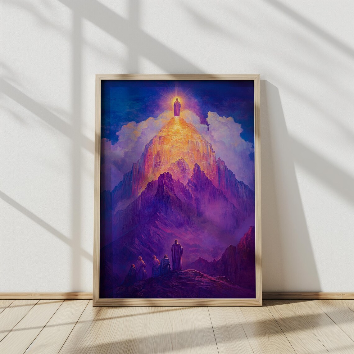 Transfiguration Jesus Glowing On Radiant Mountain Disciples Below Poster - Image 4