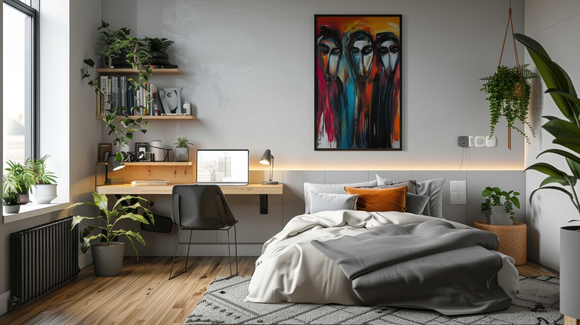 Abstract Expressionist Modern Art, Housewarming - Image 4