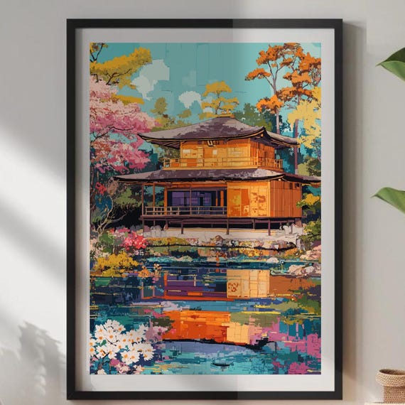 Japanese Tea House Poster Art Japan Home Dcor Print