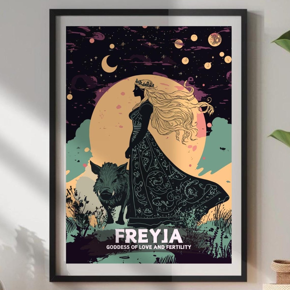 Freyja Goddess Of Love And Fertility Art Print