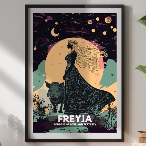 Freyja Goddess Of Love And Fertility Art Print