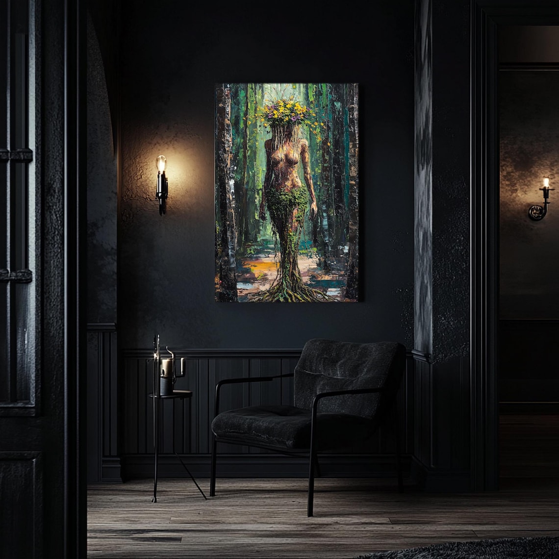 Gaia Goddess Mother Earth Forest Art Print - Image 2