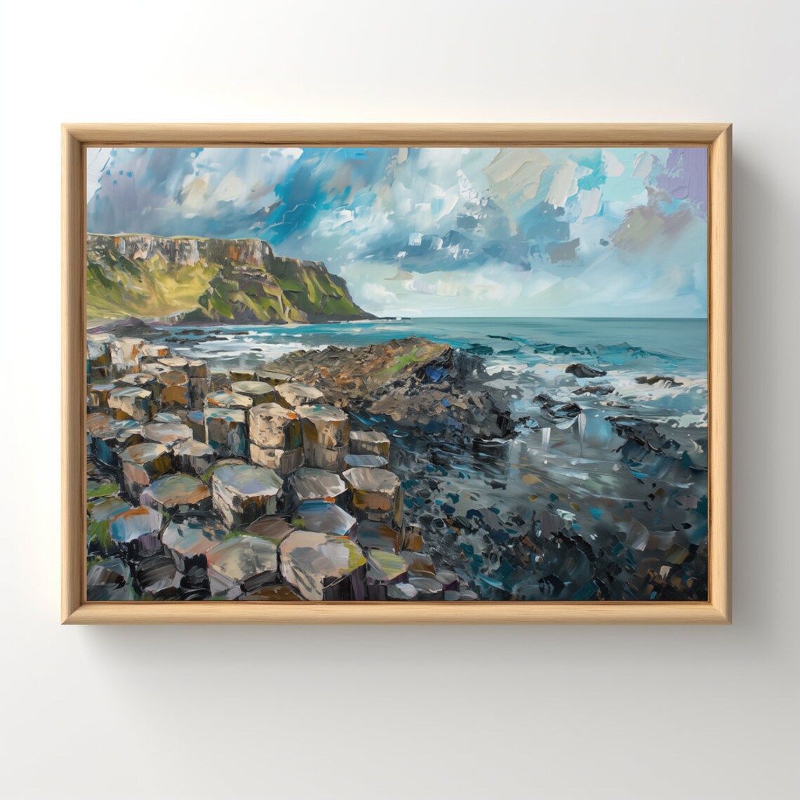 Giant's Causeway Vintage Style Travel Poster