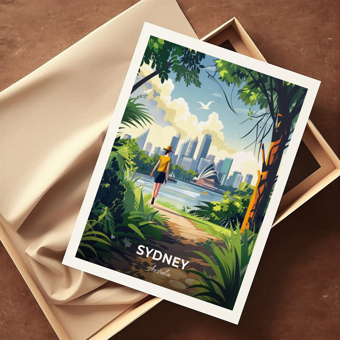 Sydney Australia Royal Botanic Garden Opera House View Travel Poster - Image 3