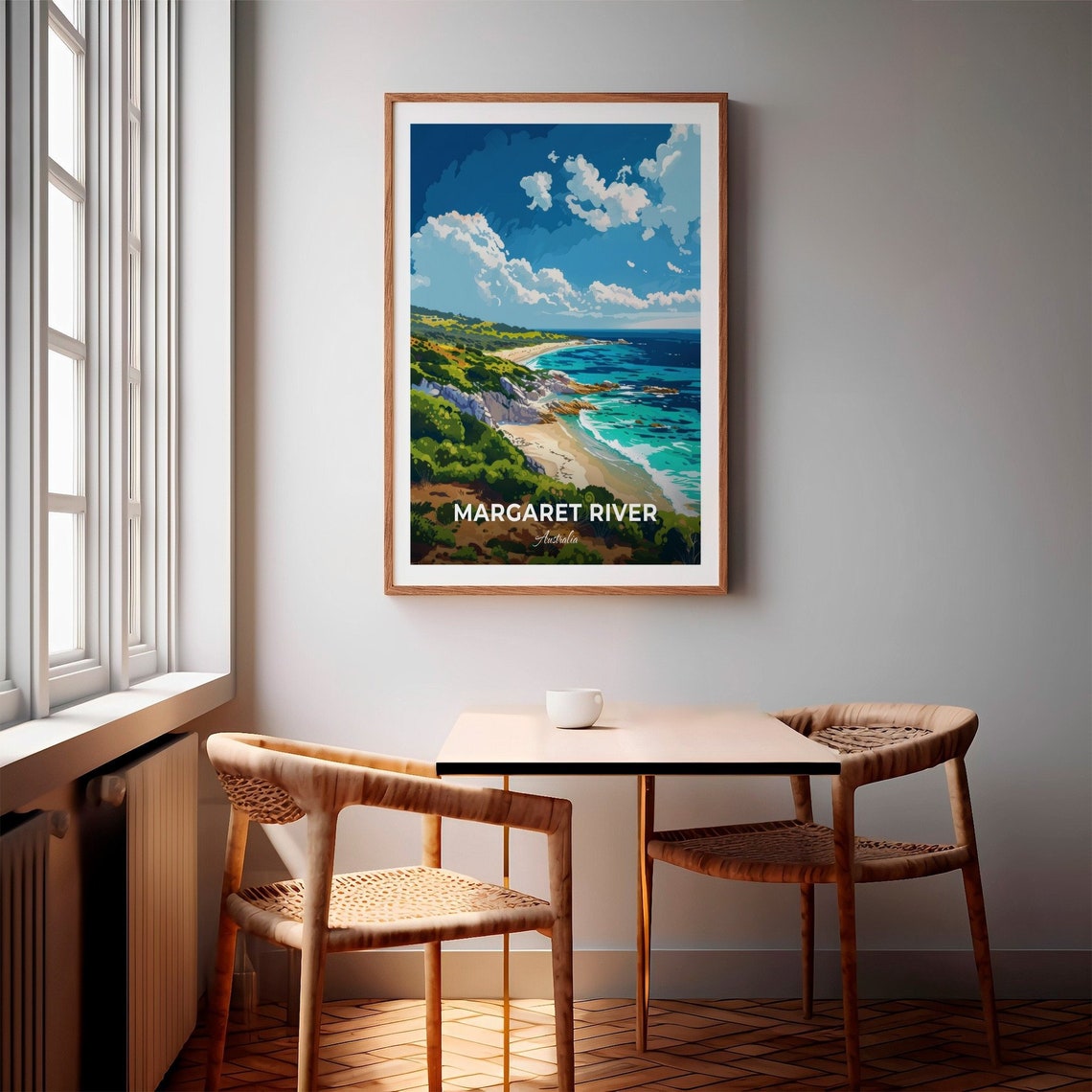 Margaret River Australia Coastal Cliffs Turquoise Ocean Beach Poster - Image 2