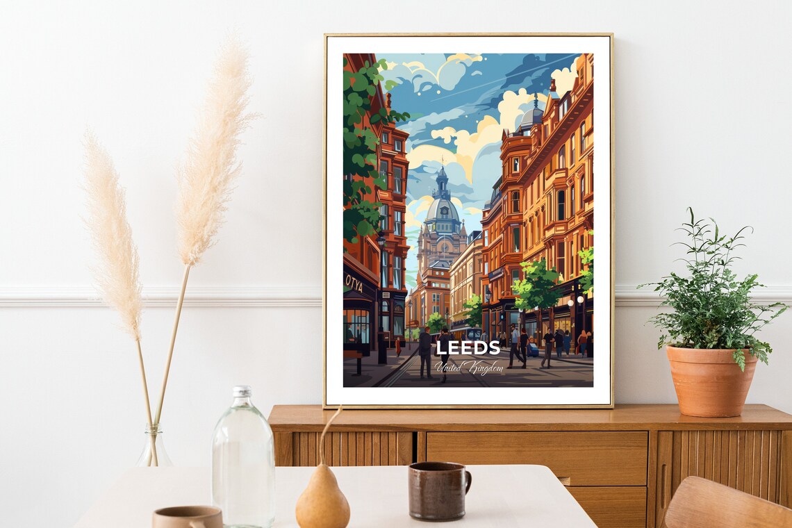 Leeds Victoria Quarter Shopping Street Domes United Kingdom Poster - Image 2