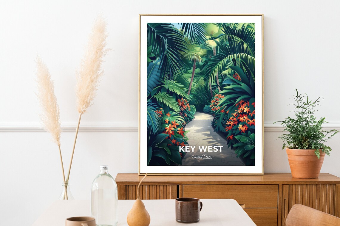 Key West Butterfly and Nature Conservatory Garden Travel Poster - Image 2