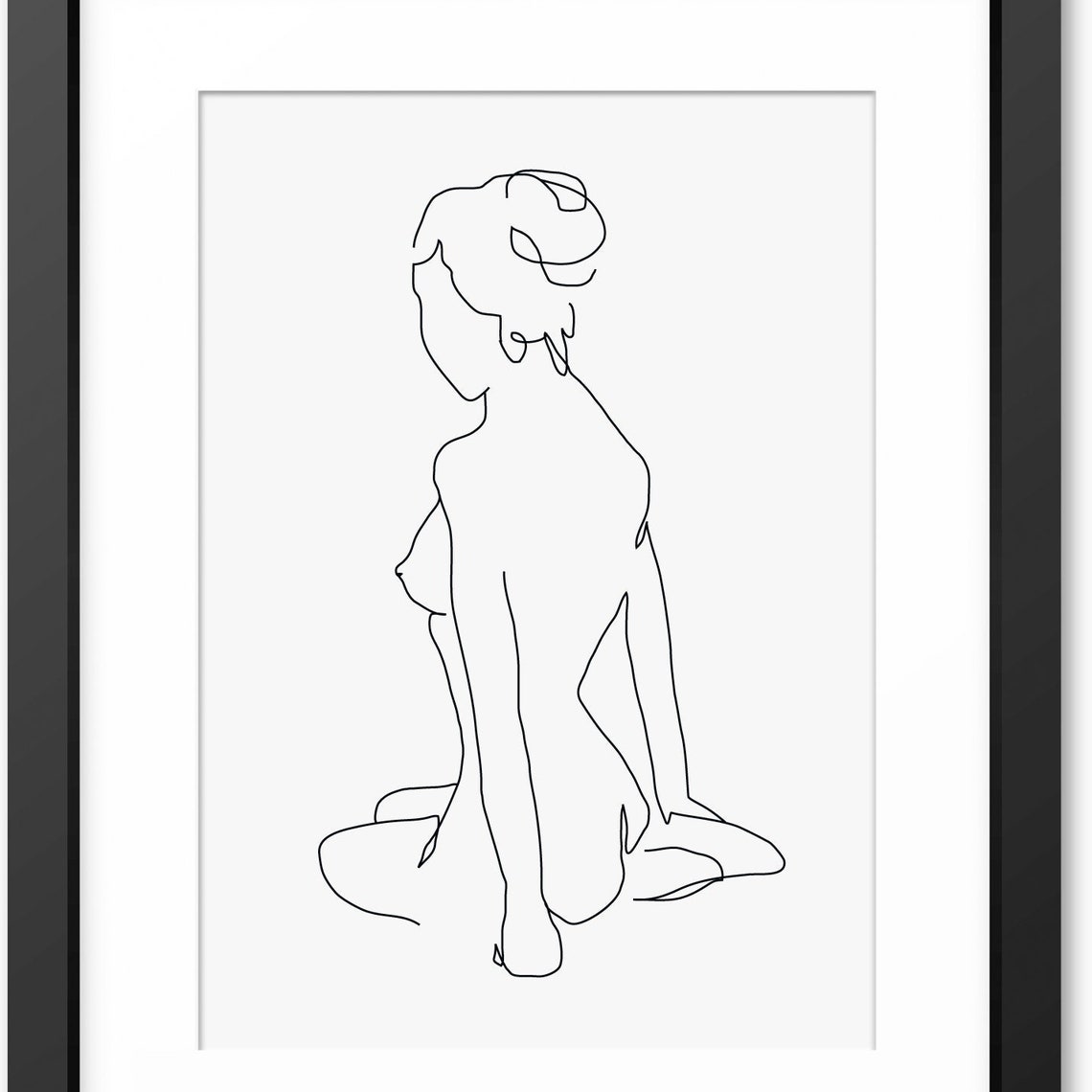 Female Body Print Line Art Woman Print Line Drawing Woman Woman Body Art Line Art Of Women Minimalist Black And White Modern Wall Art