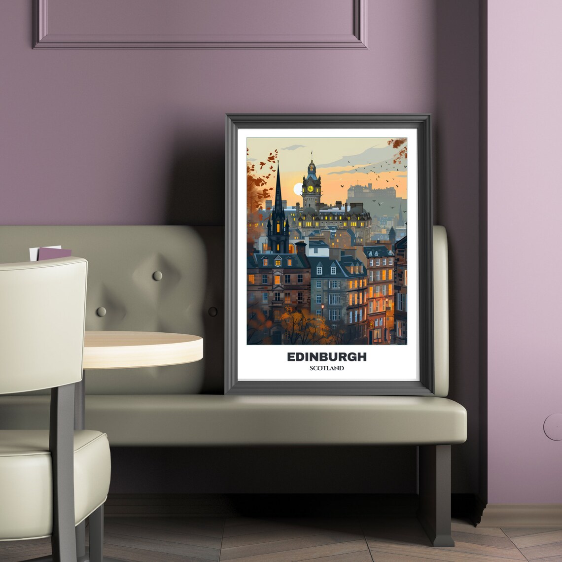 Edinburg Travel Poster, Scotland Painting Print - Image 2