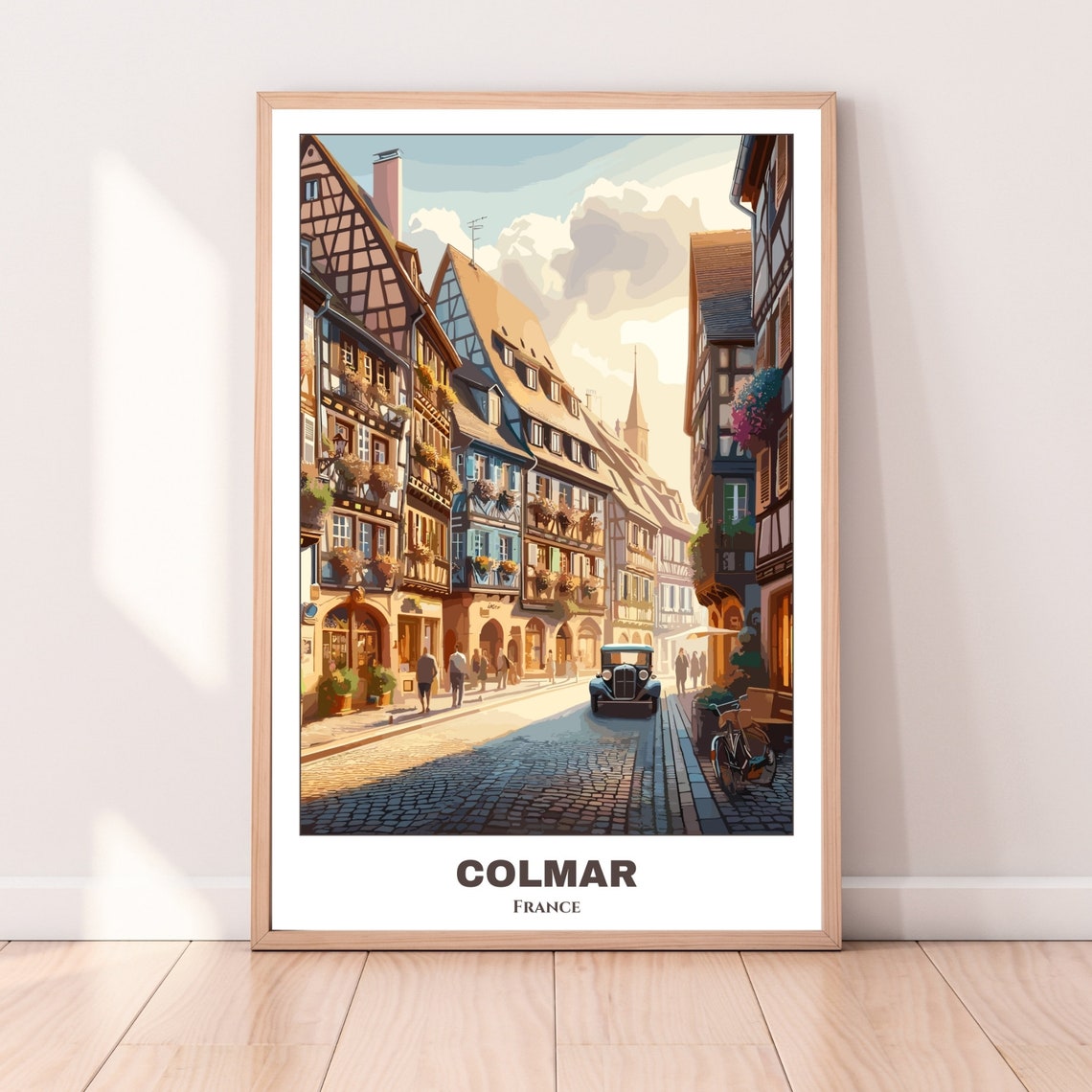 Colmar Travel Poster France Travel Poster Colmar Painting Cityscape Painting Wall Art Home Decor France Trip Travel Lovers Gift - Image 4
