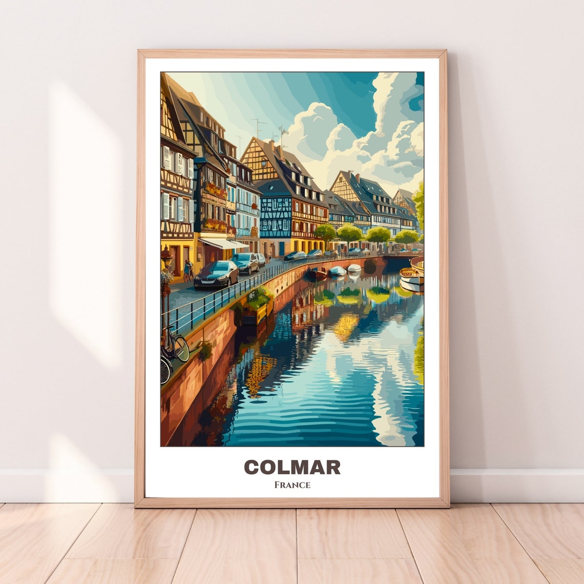 Colmar Travel Poster France Travel Poster Colmar Painting Cityscape Painting Wall Art Home Decor France Trip Travel Lovers Gift - Image 4