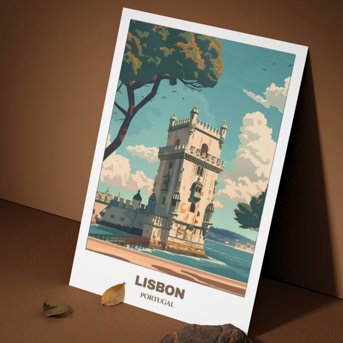 Lisbon Travel Poster Portugal Travel Poster Citycape Painting Print Wall Art Lisbon Home Decor Lisbon Trip Print - Image 3