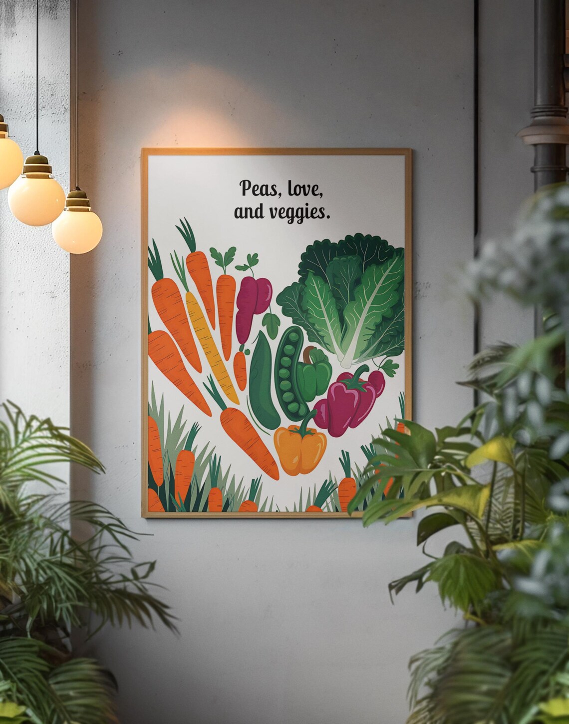 Funny Vegan Kitchen Art Print, Typography Quote - Image 3
