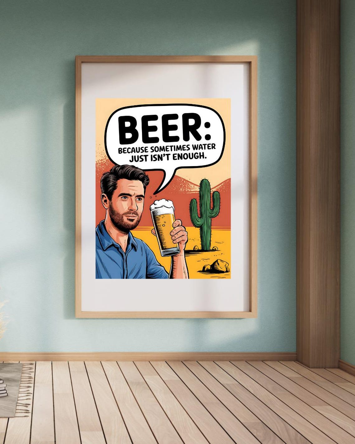 Beer Humour, Funny Beer Jokes Art Print - Image 2