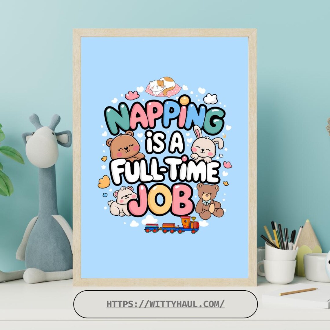 Funny Baby Room Nursery Art Print, New Parents Gift - Image 4
