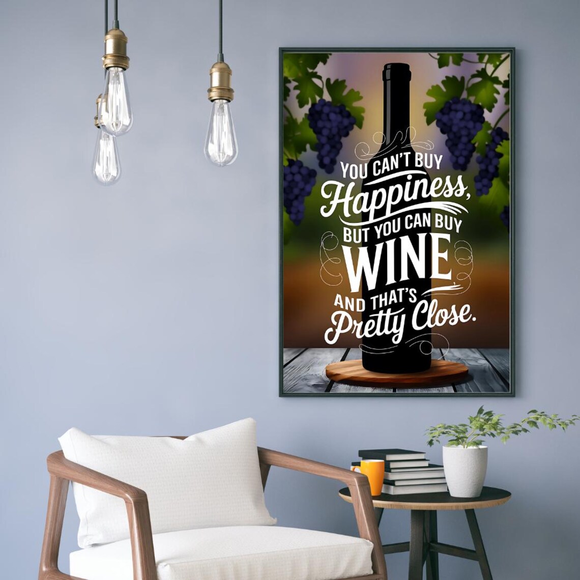 Wine Quote, Modern Wine Poster - Image 3
