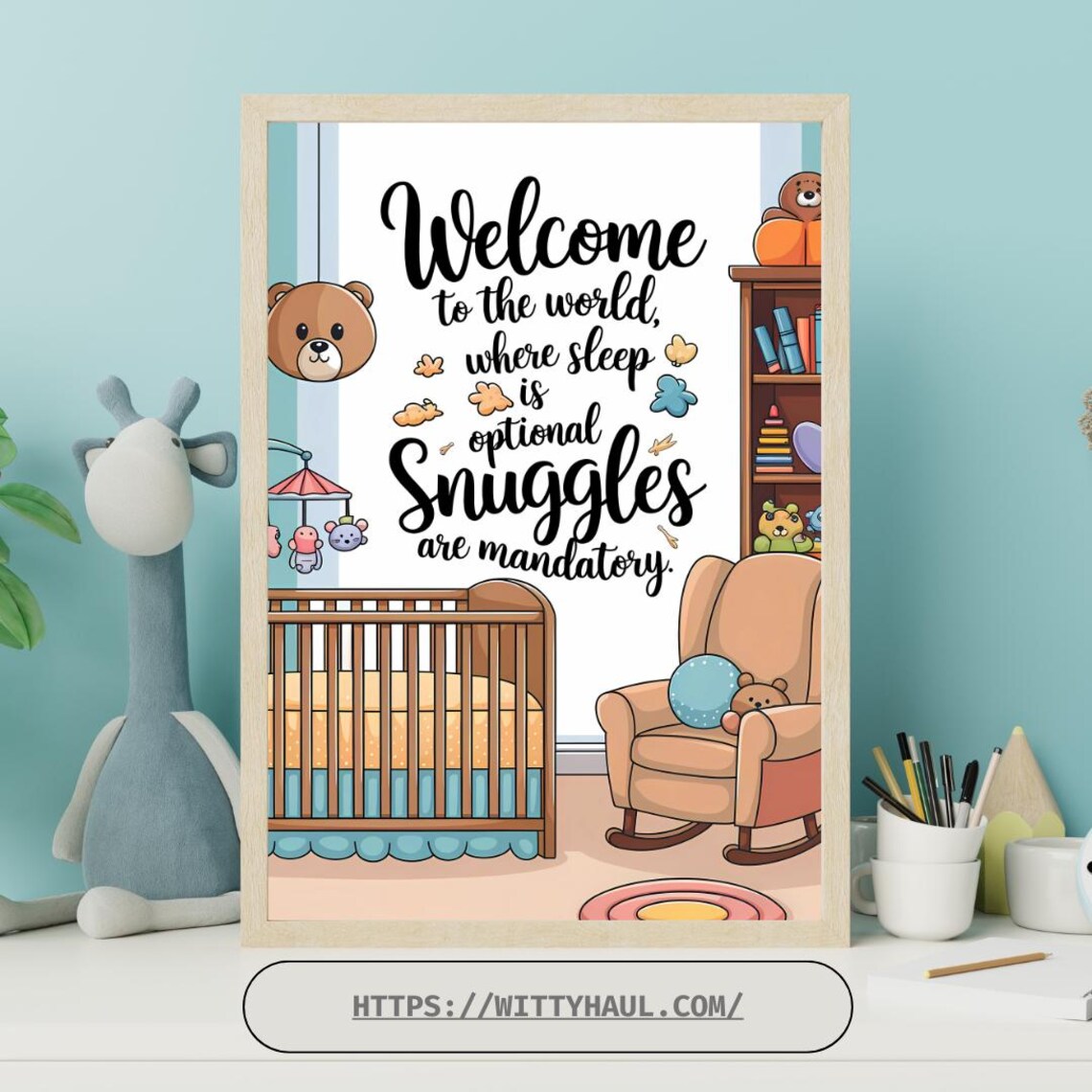 Baby Nursery Funny Room Decor, Cute Prints - Image 3
