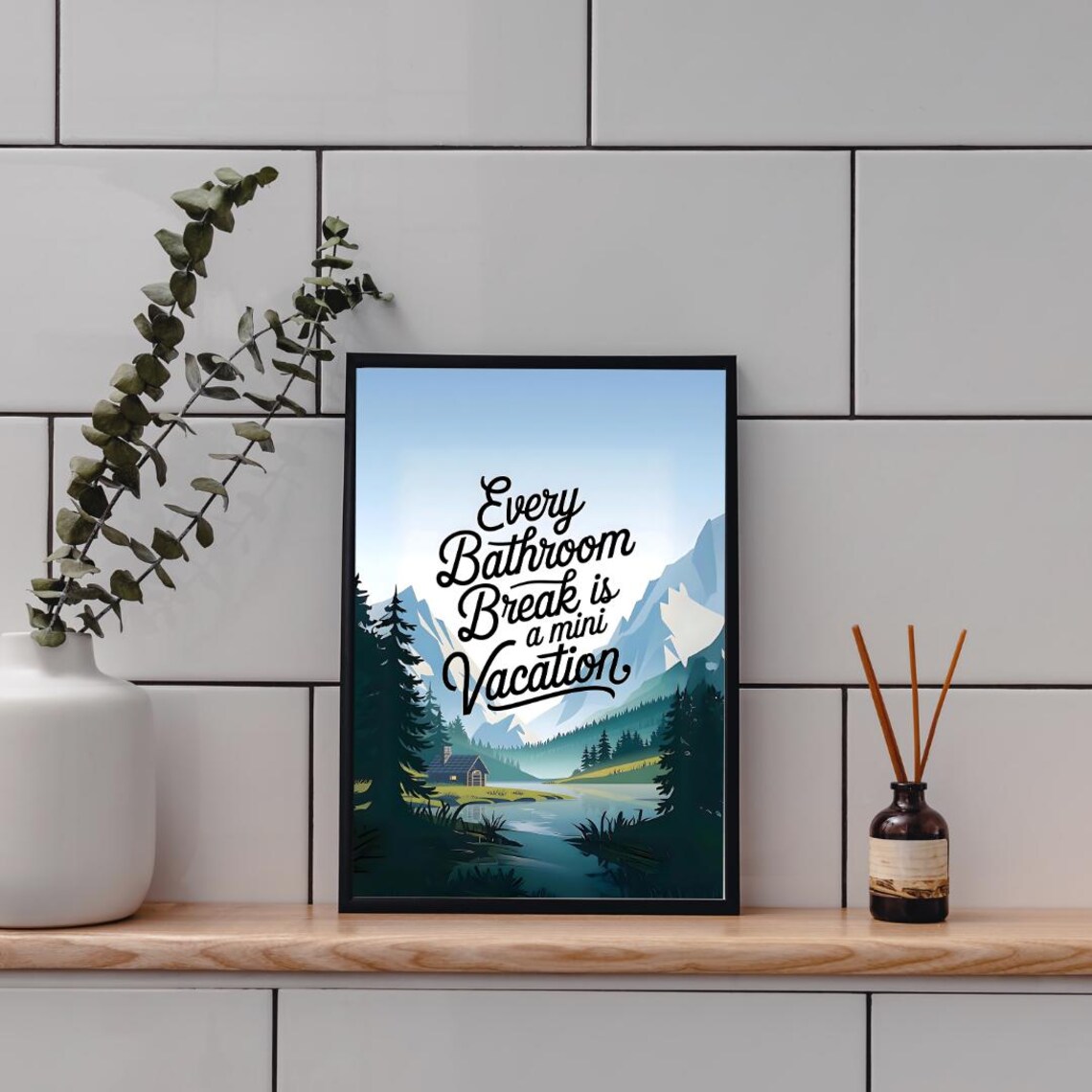 Funny Bathroom Decor, Toilet Humor Art Print - Image 4