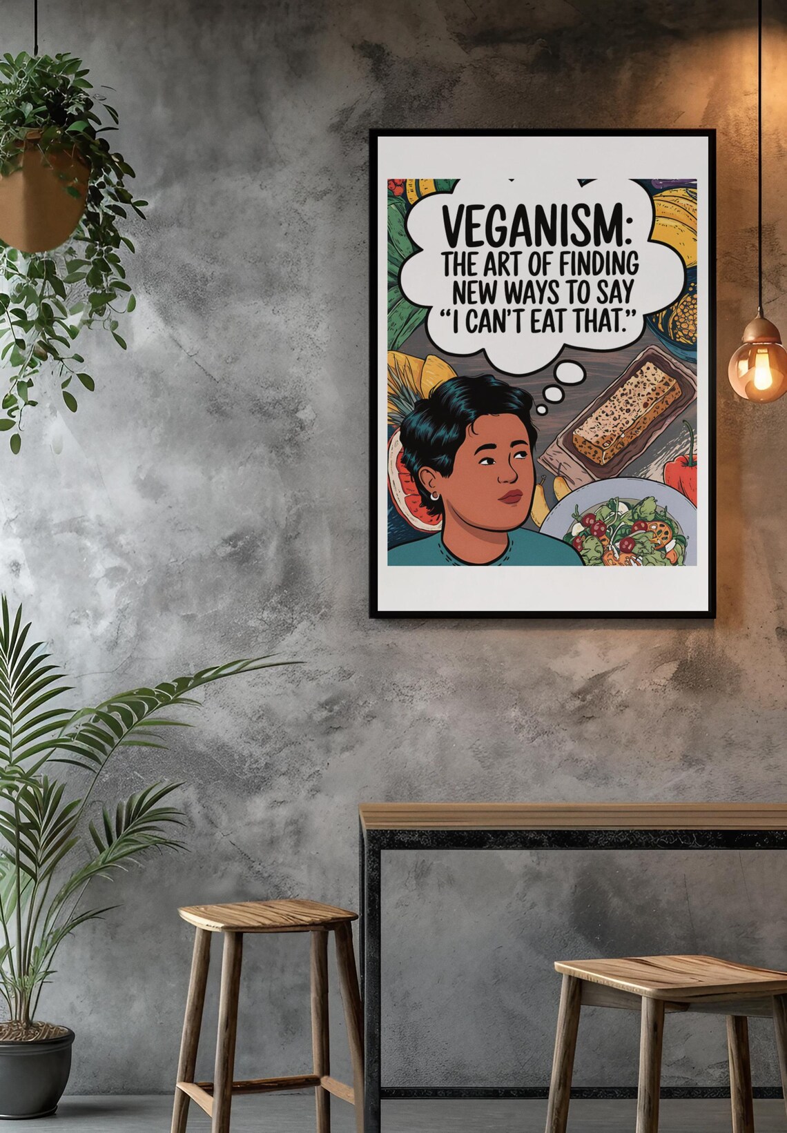 Vegan Art Print For Vegans Vegan Humor Poster Vegan Quotes For Vegan Vegan Wall Art Vegan Poster Funny Vegan Art - Image 5