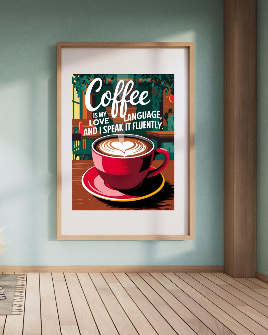 Coffee Wall Art, Trendy Bar Decor Print - Image 3