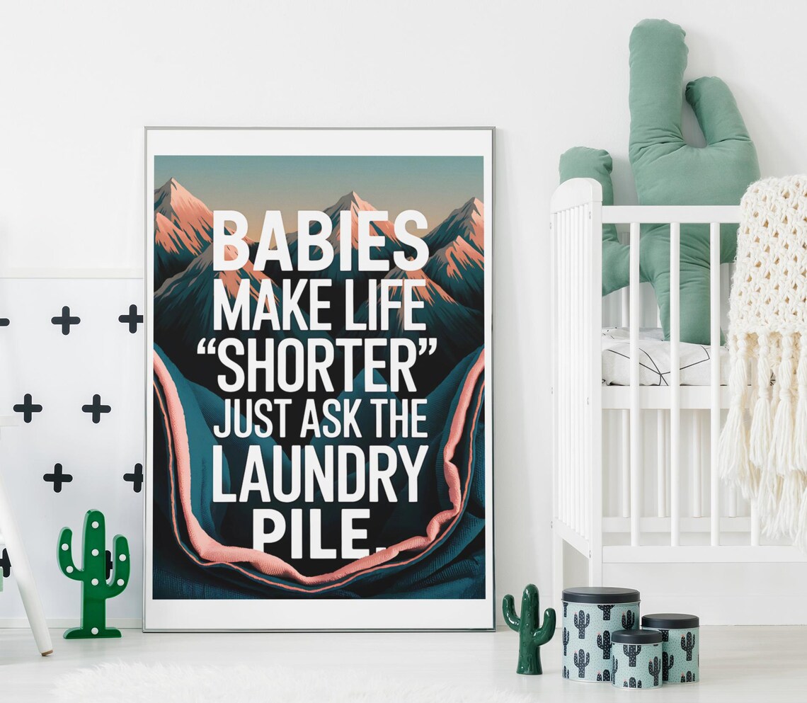 Funny Baby Nursery Decor, Humorous Art Print - Image 2
