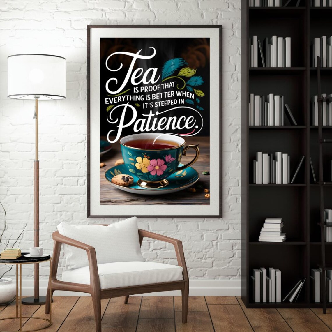 Tea Humor Wall Art Print, Tea Lover Gift - Image 4