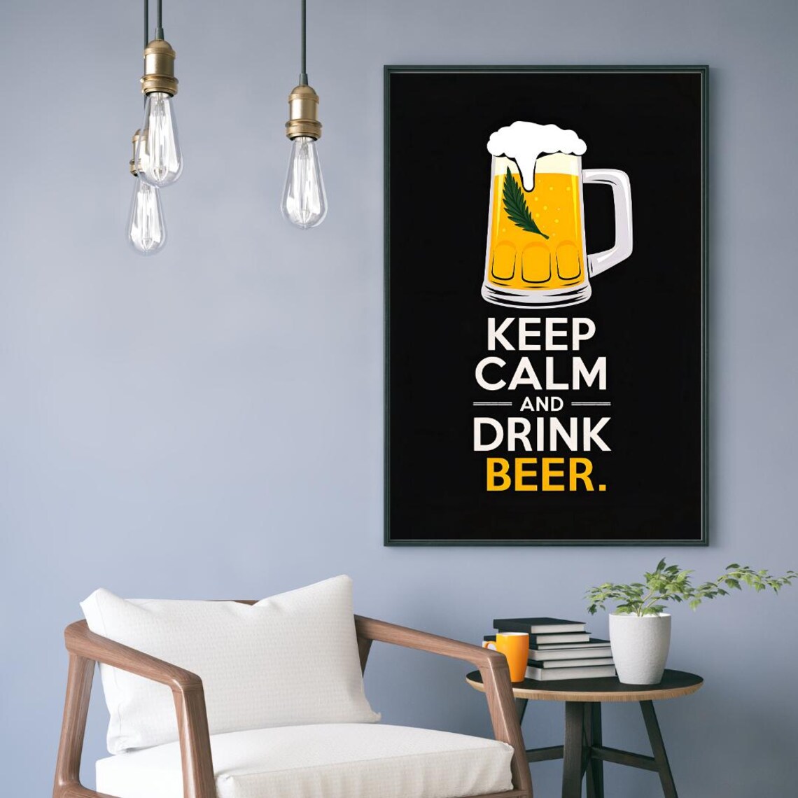 Beer Humor Poster, Beer Lovers Bar Decor - Image 2