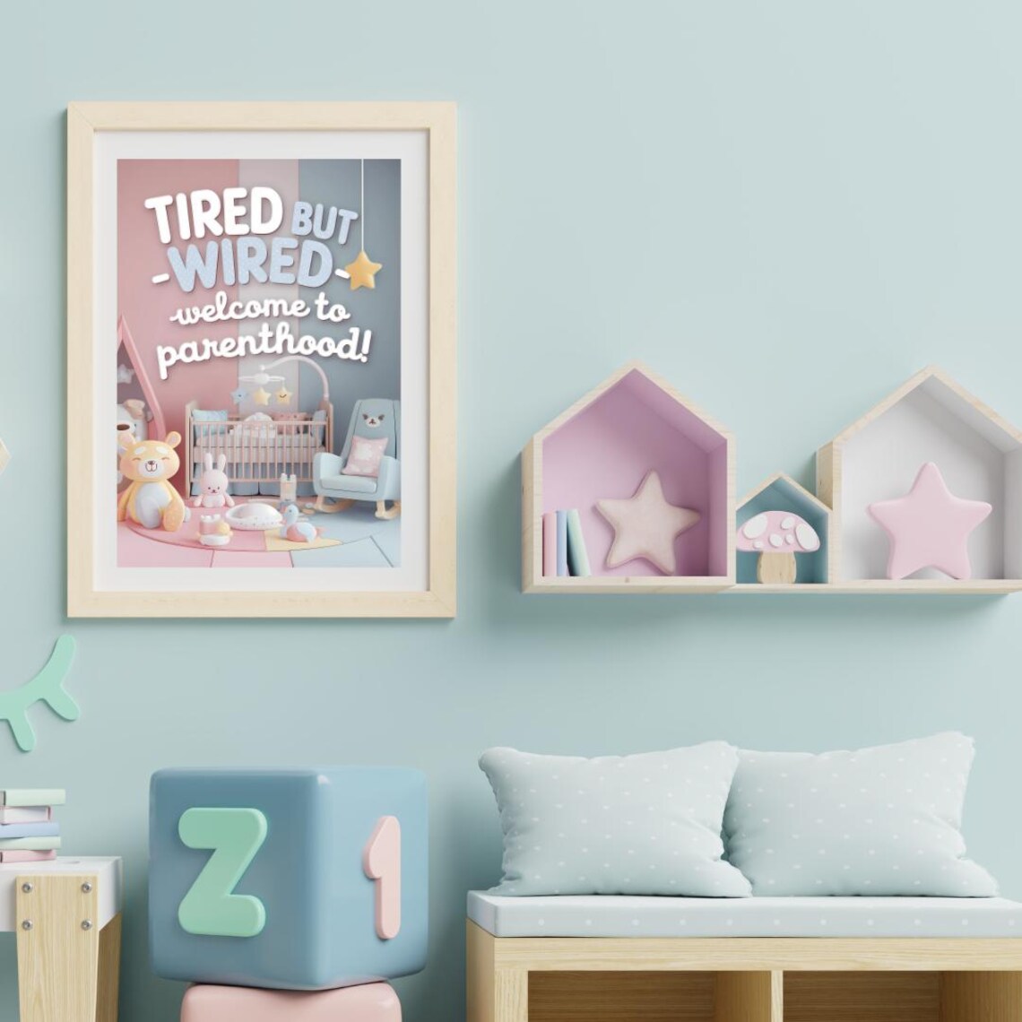 Baby Nursery Funny Room Decor, Cute Prints - Image 3
