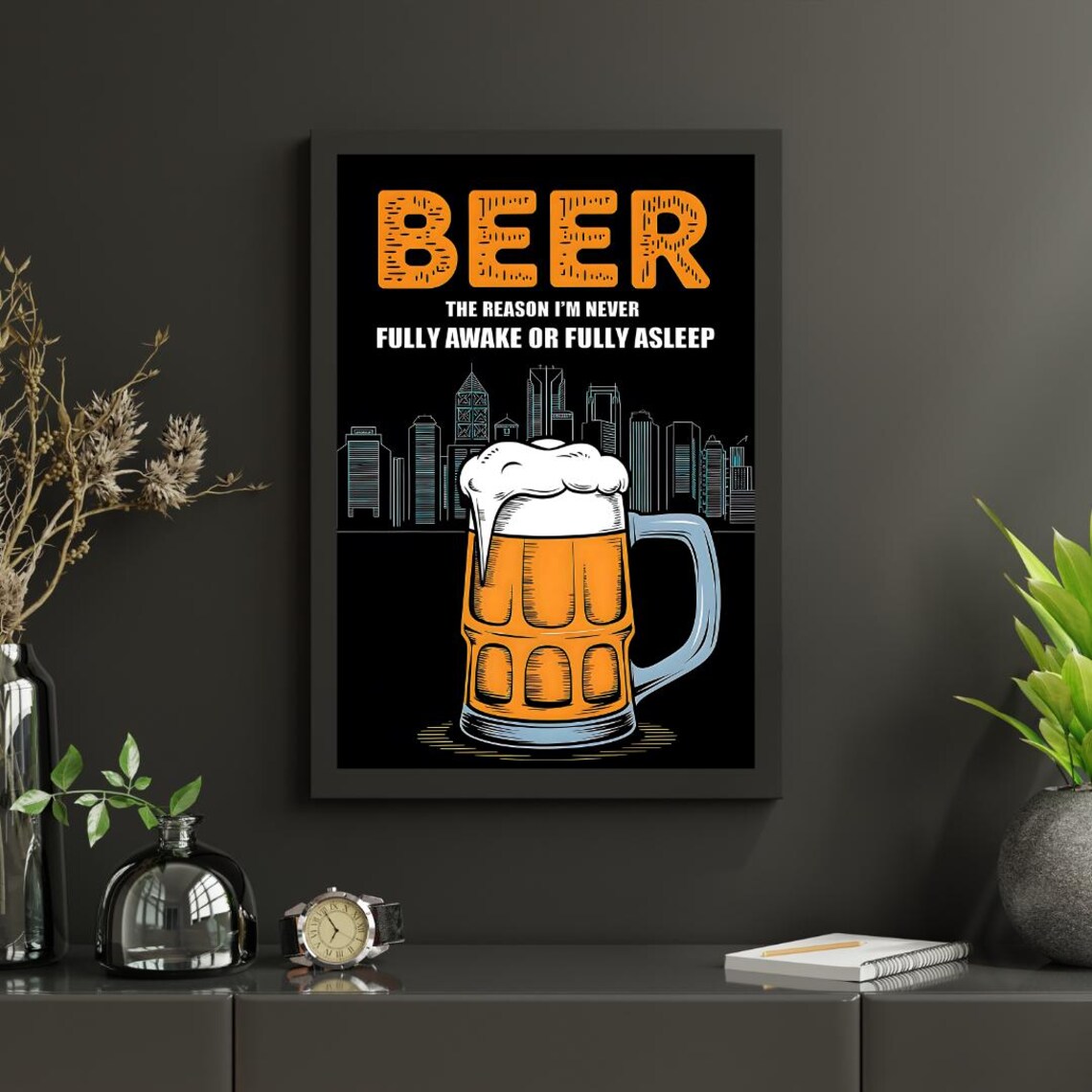Bar Cart Decor, Retro Kitchen Wall Art Print - Image 4