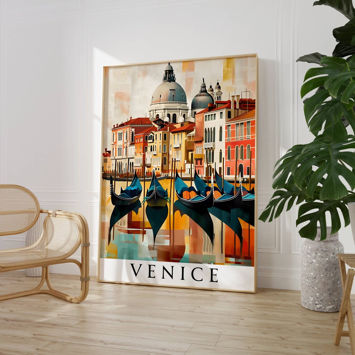 Venice Gondolas Grand Canal Santa Maria della Salute Travel Poster - Image 4