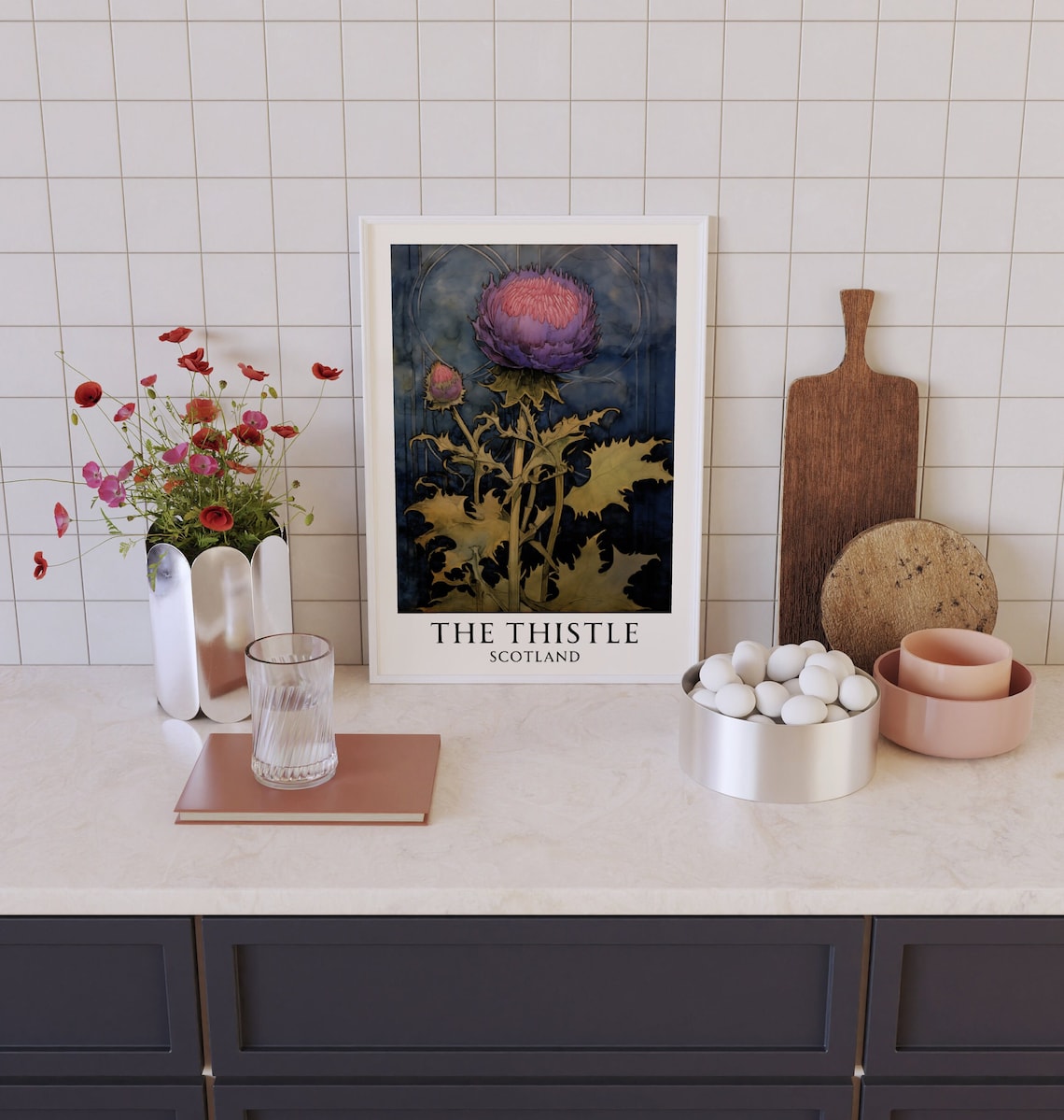Scottish Thistle Botanical Art Print, Scotland - Image 4