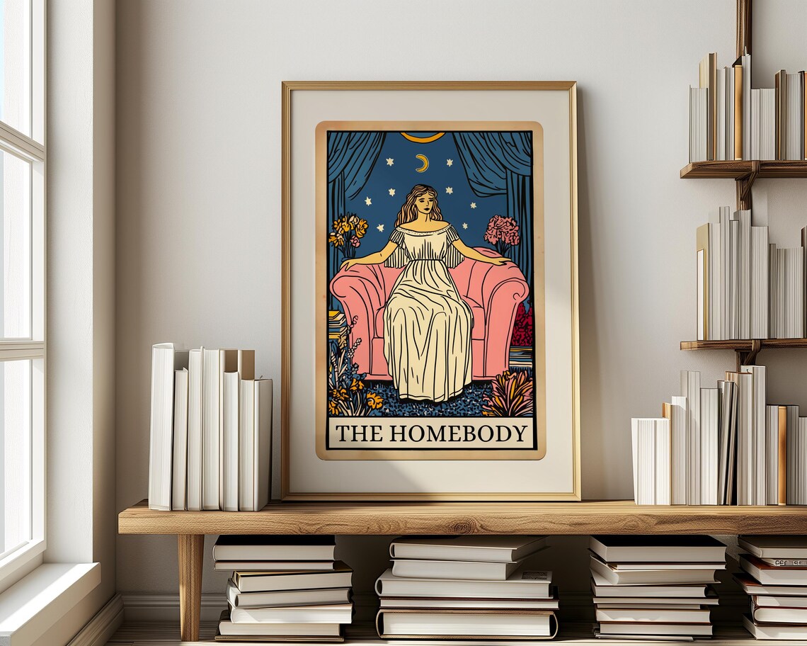 Homebody Tarot Card Art Print, Living Room Decor - Image 4