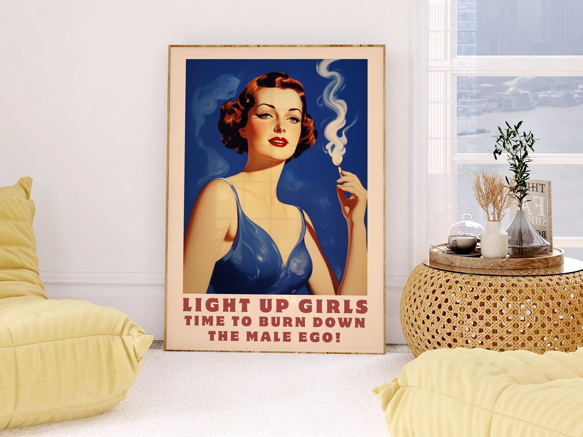 Retro Feminist Art Print, Girl Power Wall Poster - Image 3