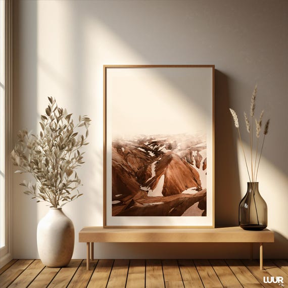 Mountain Wall Art Abstract Boho Poster For Living Room Highquality Print Decor Deco